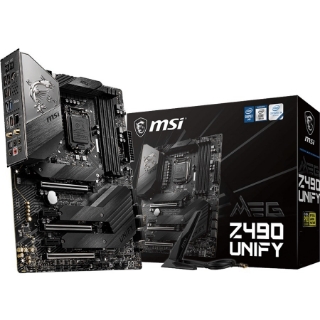 Picture of MSI MEG Z490 UNIFY Desktop Motherboard - Intel Z490 Chipset - Socket LGA-1200 - Intel Optane Memory Ready - ATX