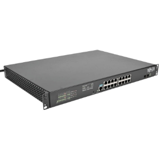 Picture of Tripp Lite 16-Port Gigabit Ethernet Switch L2 Managed w/ 8-Outlet PDU 120V