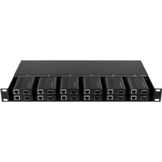 Picture of Axiom Mini-Media Converter Rack Mount Chassis - 1U, 12 Slots, Dual AC 220v