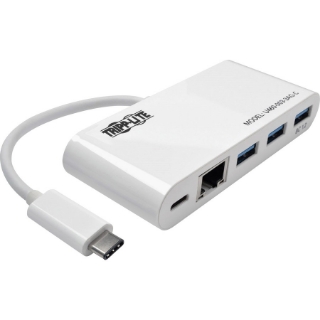 Picture of Tripp Lite 3-Port USB-C hub w/ GbE, USB-C Charging USB Type C USB 3.1 Hub