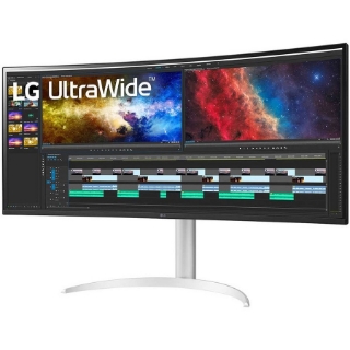 Picture of LG Ultrawide 38BP85C-W 37.5" UW-QHD+ Curved Screen Edge LED Gaming LCD Monitor - 21:9 - Black, White, Silver