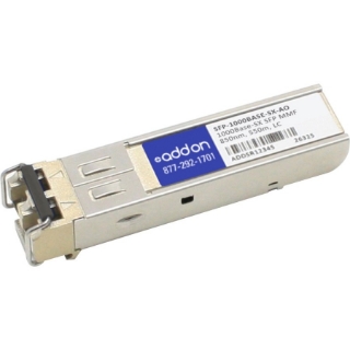 Picture of AddOn MSA and TAA Compliant 1000Base-SX SFP Transceiver (MMF, 850nm, 550m, LC)