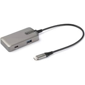 Picture of StarTech.com USB C Multiport Adapter, 4K 60Hz HDMI 2.0, 100W PD Pass-through, USB Hub, USB Type-C Mini Docking Station, 10" (25cm) Cable