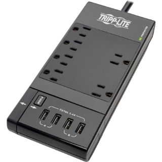 Picture of Tripp Lite Safe-IT TLP68UBAM 10-Outlets Surge Suppressor/Protector