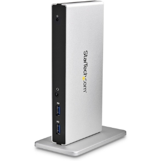 Picture of StarTech.com USB 3.0 Docking Station - Compatible with Windows / macOS - Dual DVI Docking Station Supports Dual Monitors - DVI to HDMI and DVI to VGA Adapters Included - USB3SDOCKDD