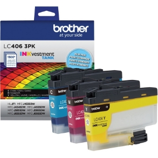 Picture of Brother INKvestment LC4063PK Original Ink Cartridge - Cyan, Magenta, Yellow