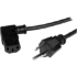 Picture of StarTech.com 3ft (1m )Computer Power Cord, NEMA 5-15P to Right Angle C13, 10A 125V, 18AWG, Replacement AC Power Cord, Monitor Power Cable