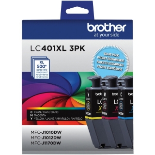 Picture of Brother LC401XL3PKS Original Ink Cartridge - CMY