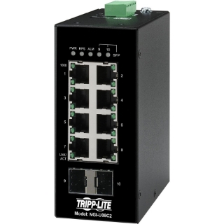 Picture of Tripp Lite Ethernet Switch Unmanaged 8Port Industrial DIN Mount 10/100 Mbps