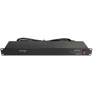 Picture of StarTech.com Rackmount PDU with 8 Outlets with Surge Protection - 19in Power Distribution Unit - 1U