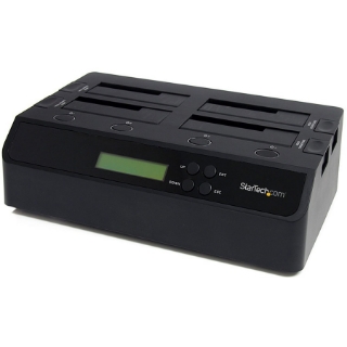 Picture of StarTech.com 4 Bay USB 3.0 eSATA to SATA Standalone 1:3 HDD Hard Drive Duplicator Dock