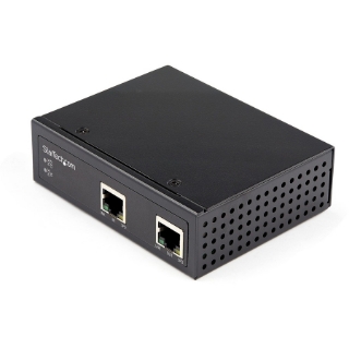 Picture of StarTech.com Industrial Gigabit PoE Extender - 60W 802.3bt PoE++ 100m/330ft - Power Over Ethernet Network Range Extender - IP-30 Hardened