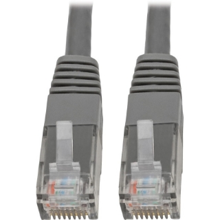 Picture of Tripp Lite Cat6 Cat5e Gigabit Molded Patch Cable RJ45 M/M 550MHz Gray 20ft