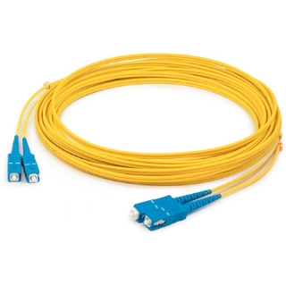 Picture of AddOn 2m SC (Male) to SC (Male) Yellow OS2 Duplex Fiber LSZH Patch Cable