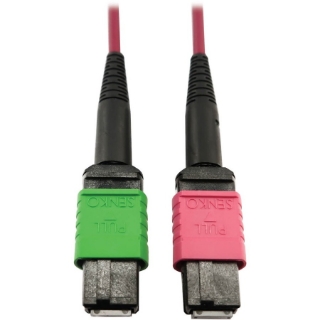 Picture of Tripp Lite Multimode Fiber Optic Cable 400G OM4 MTP/MPO-APC to MTP/MPO-UPC F/F 1M