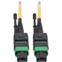 Picture of Tripp Lite MTP/MPO (APC) SMF Fiber Patch Cable 12 Fiber QSFP+ 40/100Gbe 5M