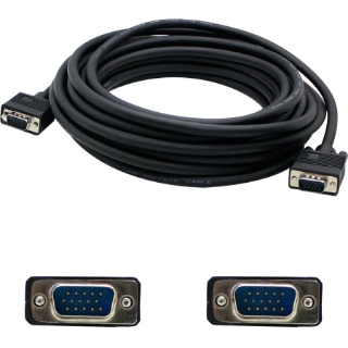 Picture of AddOn 35ft VGA Male to VGA Male Black Cable For Resolution Up to 1920x1200 (WUXGA)