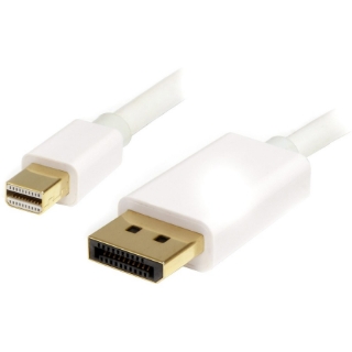 Picture of StarTech.com 2m (6ft) Mini DisplayPort to DisplayPort 1.2 Cable, 4K x 2K mDP to DisplayPort Adapter Cable, Mini DP to DP Cable for Monitor