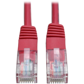 Picture of Tripp Lite 25ft Cat5e / Cat5 350MHz Molded Patch Cable RJ45 M/M Red 25'