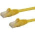 Picture of StarTech.com 150ft CAT6 Ethernet Cable - Yellow Snagless Gigabit 100W PoE UTP 650MHz Category 6 Patch Cord UL Certified Wiring/TIA