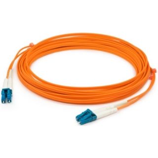 Picture of AddOn 10m LC (Male) to LC (Male) Orange OM4 Duplex Plenum-Rated Fiber Patch Cable