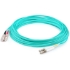 Picture of AddOn 86m LC (Male) to SC (Male) Straight Aqua OM4 Duplex Plenum Fiber Patch Cable