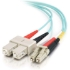 Picture of C2G 10m LC-SC 10Gb 50/125 OM3 Duplex Multimode PVC Fiber Optic Cable (LSZH) - Aqua