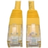 Picture of Tripp Lite 7ft Cat6 Gigabit Molded Patch Cable RJ45 M/M 550MHz 24AWG Yellow