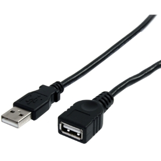 Picture of StarTech.com 3 ft Black USB 2.0 Extension Cable A to A - M/F