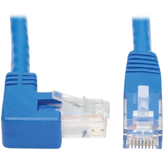 Picture of Tripp Lite Cat6 Ethernet Cable Right Angled UTP Molded RJ45 M/M Blue 20ft