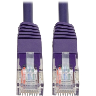 Picture of Tripp Lite Cat5e 350 MHz Molded UTP Patch Cable (RJ45 M/M), Purple, 6 ft.