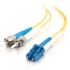 Picture of C2G-1m LC-ST 9/125 OS1 Duplex Singlemode Fiber Optic Cable (TAA Compliant) - Yellow