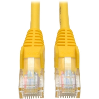 Picture of Tripp Lite 1ft Cat5e / Cat5 Snagless Molded Patch Cable RJ45 M/M Yellow 1'