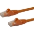 Picture of StarTech.com 9ft CAT6 Ethernet Cable - Orange Snagless Gigabit - 100W PoE UTP 650MHz Category 6 Patch Cord UL Certified Wiring/TIA