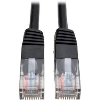 Picture of Tripp Lite 3ft Cat5e / Cat5 350MHz Molded Patch Cable RJ45 M/M Black 3'