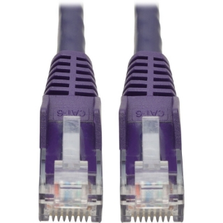 Picture of Tripp Lite 1ft Cat6 Snagless Molded Patch Cable UTP Purple RJ45 M/M 1'