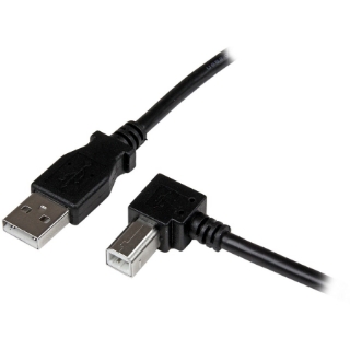 Picture of StarTech.com 1m USB 2.0 A to Right Angle B Cable - M/M