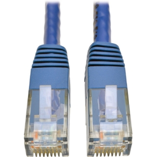 Picture of Tripp Lite Cat6 Cat5e Gigabit Molded Patch Cable RJ45 M/M 550MHz Blue 35ft