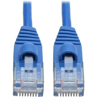 Picture of Tripp Lite Cat6a 10G Snagless Molded Slim UTP Patch Cable M/M Blue 3ft 3'