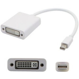 Picture of 5PK Mini-DisplayPort 1.1 Male to DVI-I (29 pin) Female White Adapters For Resolution Up to 1920x1200 (WUXGA)