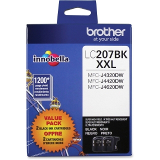 Picture of Brother Genuine LC2072PKS Super High Yield Black Ink Cartridges