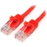 Picture of StarTech.com 10 ft Red Cat5e Snagless UTP Patch Cable