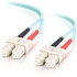 Picture of C2G-5m SC-SC 10Gb 50/125 OM3 Duplex Multimode PVC Fiber Optic Cable - Aqua