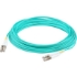 Picture of AddOn 50m LC (Male) to LC (Male) Straight Aqua OM4 Duplex LSZH Fiber Patch Cable