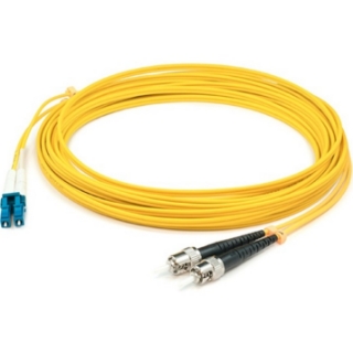 Picture of AddOn 39m LC (Male) to ST (Male) Straight Yellow OS2 Duplex LSZH Fiber Patch Cable