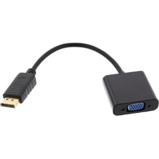 Picture of Axiom DisplayPort Male to VGA Female Adapter (Black) - DPMVGAF-AX