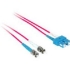 Picture of C2G-1m SC-ST 50/125 OM2 Duplex Multimode PVC Fiber Optic Cable - Red