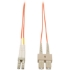 Picture of Tripp Lite 15M Duplex Multimode 62.5/125 Fiber Optic Patch Cable LC/SC 50' 50ft 15 Meter