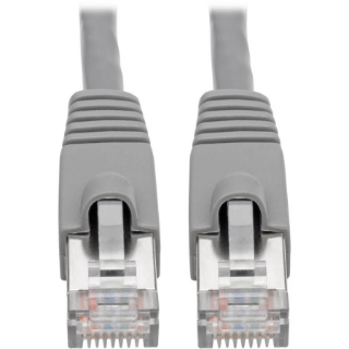 Picture of Tripp Lite Cat6a Ethernet Cable 10G STP Snagless Shielded PoE M/M Gray 8ft