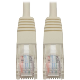 Picture of Tripp Lite 7ft Cat5e / Cat5 350MHz Molded Patch Cable RJ45 M/M White 7'